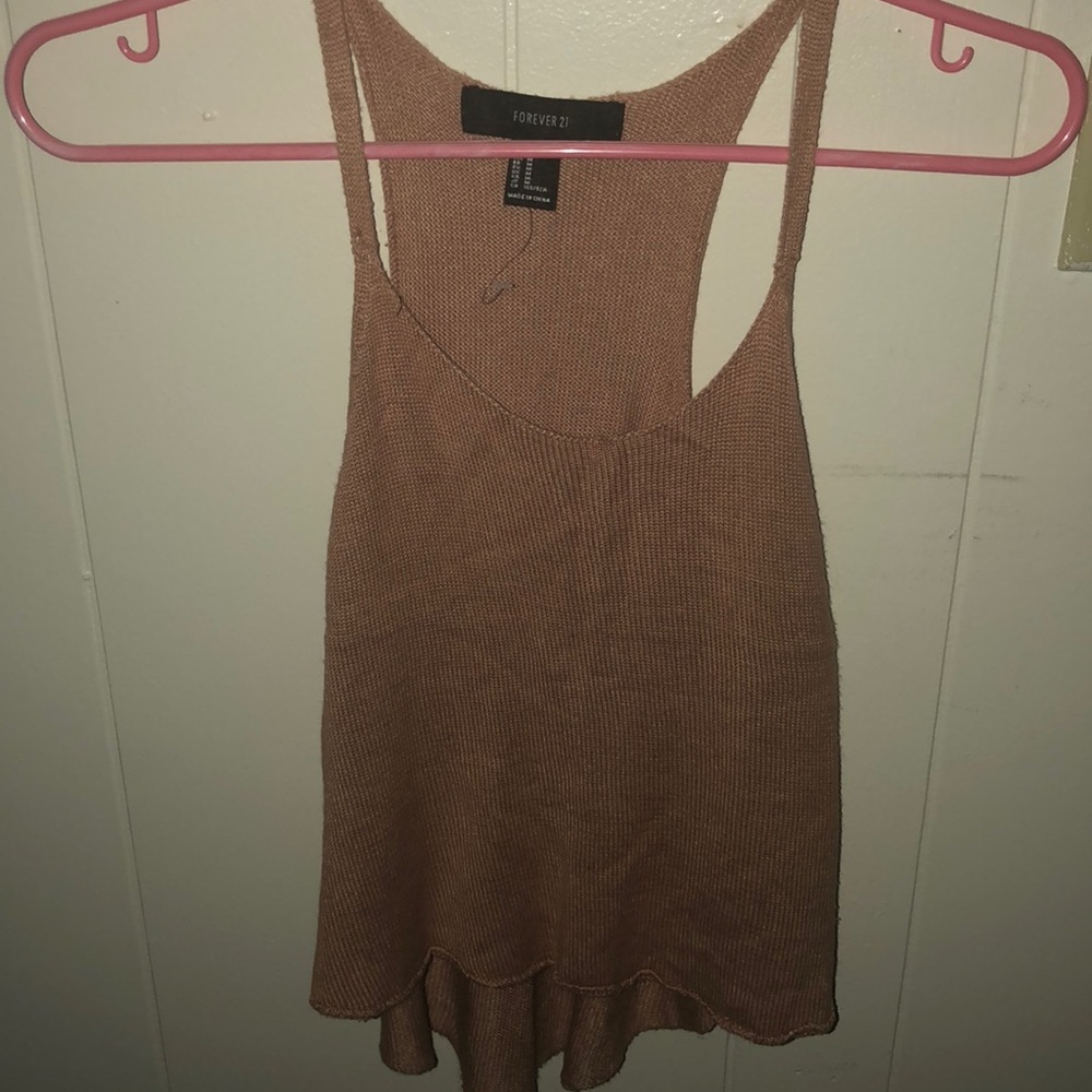 Tan crop top